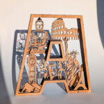 Letra A Personalizada + Viajes por el mundo